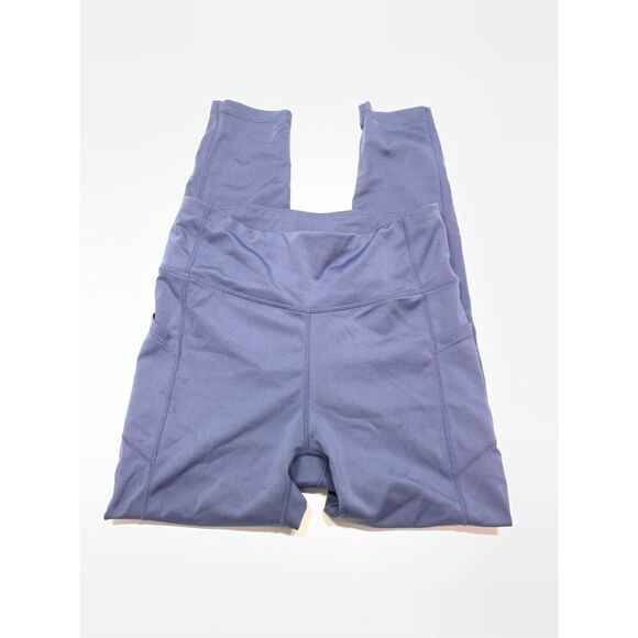 Bebe Sport Women's Pull On Ankle Length Mid-Rise Leggings Blue Size Medium - Picture 1 of 5